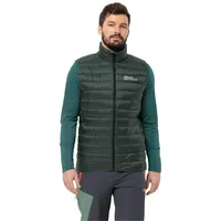 Jack Wolfskin Herren Pilvi Down Vest M Daunenweste, Black Olive, L EU