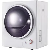 EXTSUD Ablufttrockner Mini-Wäschetrockner 2,5kg wandmontierbar einfache Bedienung, PTC-Heizung, Edelstahltrommel 65 °C geeignete Trocknungstemperatur weiß
