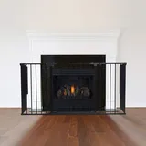 Safetots MehrPanel Kaminschutzgitter, 51cm Tief x 138cm Breit, Schwarz, 70cm Hoch, Kinder und HaustierKaminschutz, Baby und KleinkindKaminSchutz, Sicherheitsbarriere für Kamine