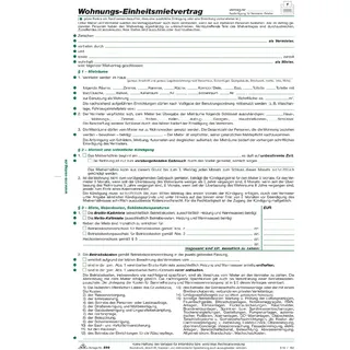RNK Verlag Mietverträge, gefalzt A4 + Wohnungsgeberbescheinigung