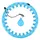 HMS Hula Hoop mit Noppen und Gewichten HHW01 blau