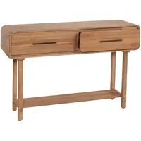 MCW Konsolentisch MCW-M47, Telefontisch Beistelltisch Ablagetisch, Schublade, Akazie Massiv-Holz
