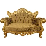 Casa Padrino Couch Barock 2-Sitzer Gold