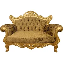 Casa Padrino Couch Barock 2-Sitzer Gold