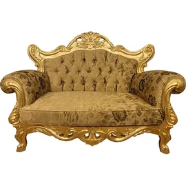 Casa Padrino Couch Barock 2-Sitzer Gold