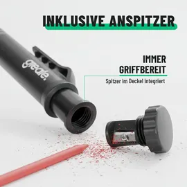greate Tieflochmarker Bleistift schwarz