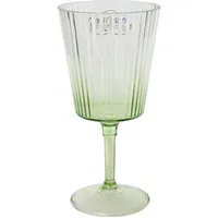 Decoris Weinglas 18cm Kunststoff - Weinkelch mit Rillen Trinkgeschirr