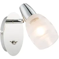GLOBO Wandlampe mit Schalter Spotleuchte beweglich kleine Wandlampe, Metall