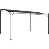 vidaXL Markise Anthrazit 4x3 m 180 g/m2 Stoff und Stahl