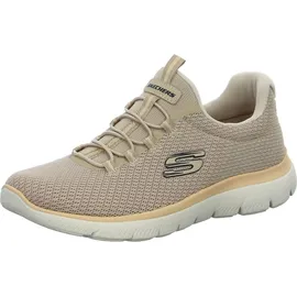 SKECHERS Summits Damen Slip-On Sneaker Beige/Taupe 42
