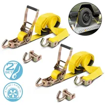 STAHLWERK Spanngurte Radsicherung TRS-50 ST 2er Set 3 m x 50 mm 2.250 kg