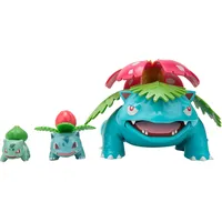 Jazwares Pokémon Select Evolution 3er-Pack – 2 Bulbasauren, 3 Ivysaurier und 30,5 cm Venusaur-Kampffiguren