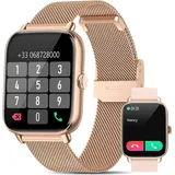 Smartwatch, Smartwatch Damen Herren, 1.7" HD Fitness Tracker Uhren für Android IOS, IP67 Wasserdicht Pulsmesser Schrittzähler Aktivitätstracker