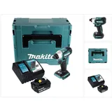 Makita DTD 155 RG1J Akku Schlagschrauber 18 V 140 Nm 1/4" Brushless + 1x Akku 6,0 Ah + Ladegerät + Makpac