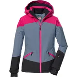 KILLTEC Mädchen Skijacke wasserdicht/Funktionsjacke mit Kapuze und Schneefang KSW 151 GRLS SKI JCKT, blaugrau, 176,