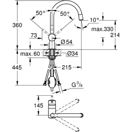 Grohe Minta chrom 3291800E