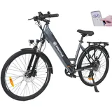 Molicycle R1 E Bike Damen 26 Zoll Elektrofahrräder Trekking/City Fahrrad mit 36V 14.5Ah Wechselakku, Reichweite bis zu 110Km, 250W Motor, EU-konformes Ebike mit App