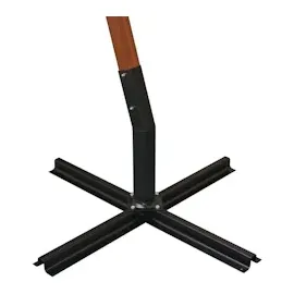 vidaXL Ampelschirm mit Mast 3,5 x 2,9 m Massivholz Tanne terrakotta 313771