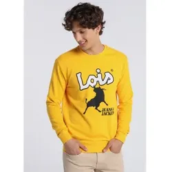 Lois Jeans für Herren. 165452225 Sweatshirt Jeans & Jacken Logo gelb (S), Lässig, Baumwolle, Langarm