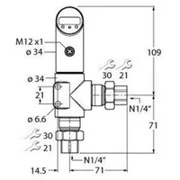 Turck Differenzdrucksensor PS010D-50 #6834129