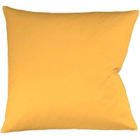 fleuresse Kissenbezug Colours Mako Satin, mit Reißverschluss, aus 100% Baumwolle, Kissenhülle nach STANDARD 100 by OEKO-TEX® zertifiziert, in Premium-Qualität, gelb