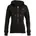 Damen Kuschelige Hoodie-Jacke in schwarz XXL