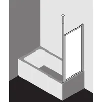 Kermi Vario 2000 Seitenwand V2TWD080142UK 71,4-74,6x140cm, weiß, ESG Opaco