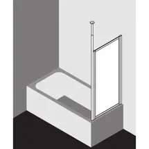 Kermi Vario 2000 Seitenwand V2TWD080142UK 71,4-74,6x140cm, weiß, ESG Opaco