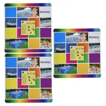 BESTWAY Wasserfeste Selbstklebende Reparaturflicken 6,5 x 6,5 cm Blue