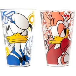 Trinkglas Set Donald & Daisy