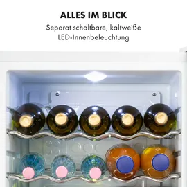 Klarstein Beersafe XL Getränkekühlschrank (60 l, 630 mm hoch, Weiß)