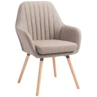 TPFLiving Besucherstuhl, Grau, Textil, 67x93x58 cm, Arbeitszimmer, Besucherstühle
