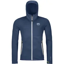 Ortovox Fleece Hoodie Blau/Weiß S