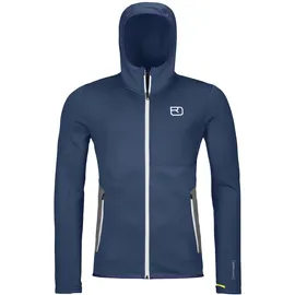 Ortovox Fleece Hoodie Blau/Weiß S
