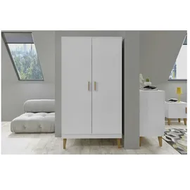 les tendances Kleiderschrank Kubi 55 x 184 x 0 cm Weiß