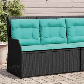 vidaXL Gartenbank 220 x 0 x 0 cm Schwarz
