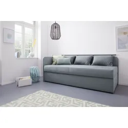 Polsterliege MAINTAL "Diana", grau, B:93cm, Komplettbetten