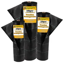 Aquagart Bodengewebe Unkrautfolie Mulchfolie 144m2 1,65m breit schwarz