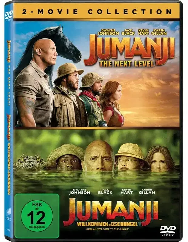 Jumanji: The Next Level / Jumanji: Willkommen im Dschungel (2-Movie-Collection) - DVD (Neu differenzbesteuert)