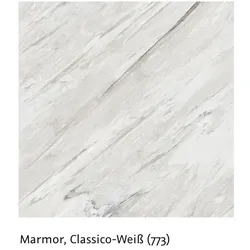 Hochglanz-Oberfläche, Naturstein, Marmor Classico-weiss (773)