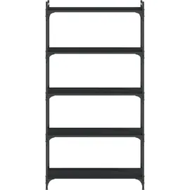 vidaXL Bücherregal 5 Böden 60 x 30 x 154 cm Schwarz