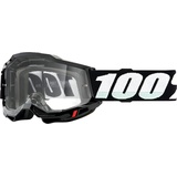 100% 100%, Unisex, Sportbrille, Accuri 2 MTB Clear Lens Schwarz