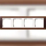 Gira Abdeckrahmen 4-fach 0214331 Dunkelbraun