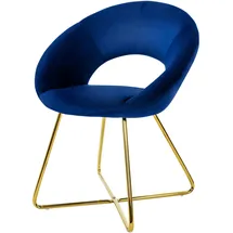 ML-Design Esszimmerstuhl Stuhl Polsterstuhl Wohnzimmerstuhl Küchenstuhl Samt 64x53x77 cm