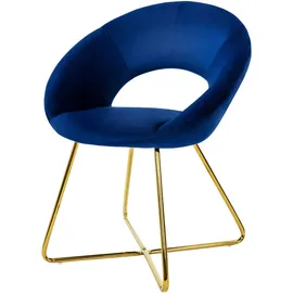 ML-Design Esszimmerstuhl Stuhl Polsterstuhl Wohnzimmerstuhl Küchenstuhl Samt 64x53x77 cm