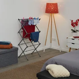 Relaxdays Wäscheständer 105 cm Silber