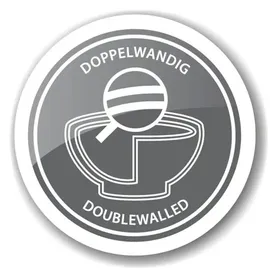 Edzard Flaschenkühler / Schale Enea, doppelwandig, Edelstahl hochglanzpoliert, innen gehämmert, ø 35 cm