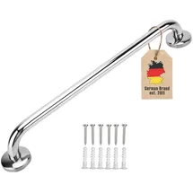 Intirilife Handtuchhalter Edelstahl Hochglanzpoliert Silber