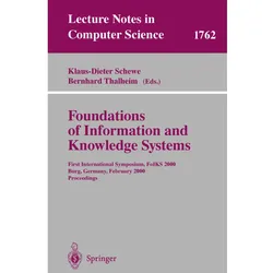 Foundations of Information and Knowledge Systems, Fachbücher von Bernhard Thalheim, Klaus-Dieter Schewe