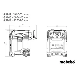 Metabo AS 36-18 M 30 PC-CC Pro